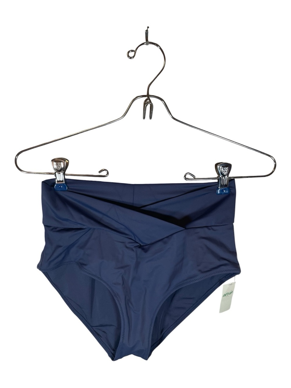 NWT Aerie Navy Blue Crossover High Rise Full Coverage Bikini Bottom